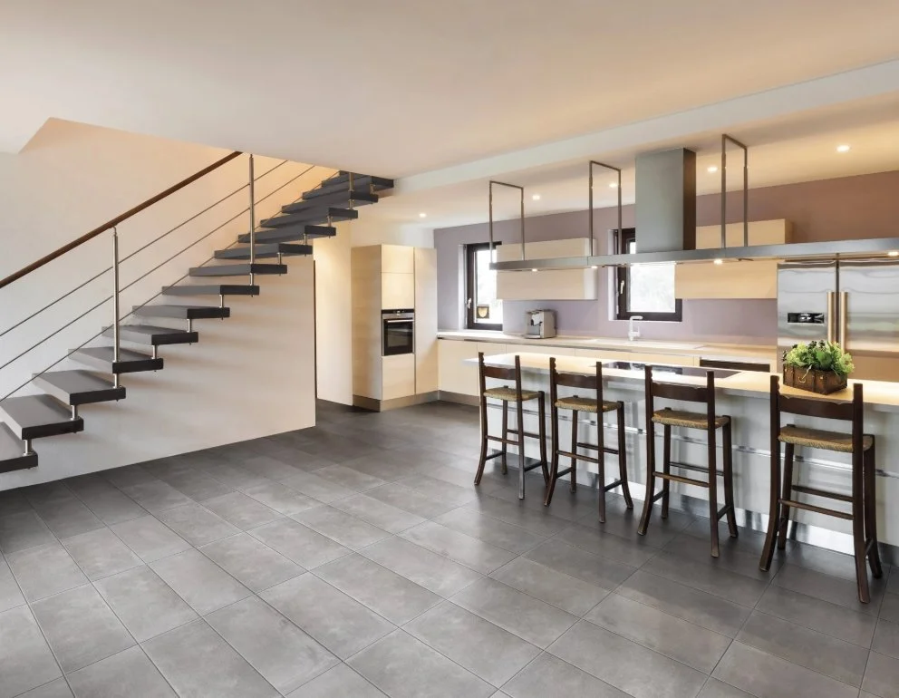 Brandon Co. Portobello America Residential Porcelain Floor Tile / Collection: Fusion / Color: Silver / Size: 12" x 24" - (Available in more sizes!) / Click on picture above to see enhanced view! 