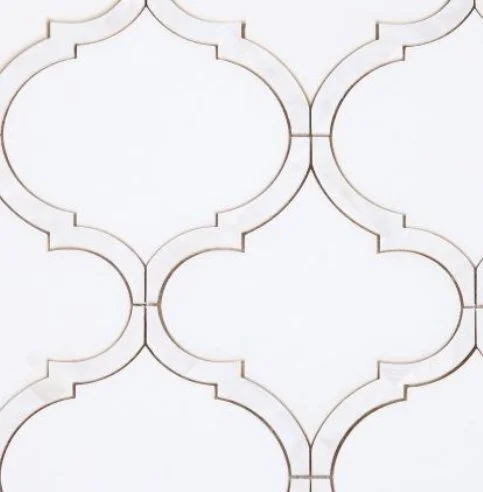 Elysium Residential Mosaic Tile (*ARM 36) / Collection: Alice / Color: Pearl Thassos New - SKU: MO1019 / Size: "11.50 x 12" - (Only size available!) / Click on picture above to see enhanced view!