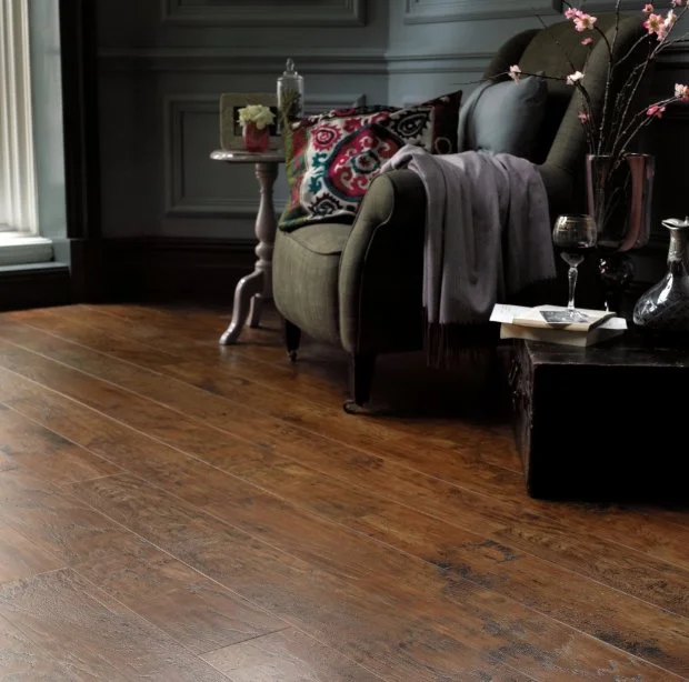 Karndean Residential Luxury Vinyl Plank / Collection: Art Select / Color: Hickory Paprika / (Available in glue down only!) / Click on picture above to see enhanced view!