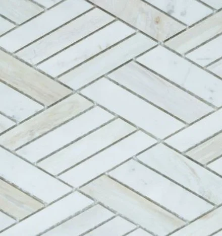 Elysium Residential Mosaic Tile (*ARM 24) / Collection: Diamond / Color: Eura Wood Honed - SKU: M4766 / Size: "10.75 x 12.50" - (Only size available!) / Click on picture above to see enhanced view!