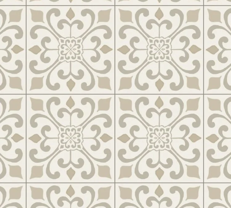 Adleta Armstrong Luxury Sheet Vinyl (Linoleum) / Collection: Progressions - Armador Medallion / Color: Creme G7446 / (Available in 12' Foot Rolls) / (Available in 29 other colors!) / Click on picture above to see additional colors! 