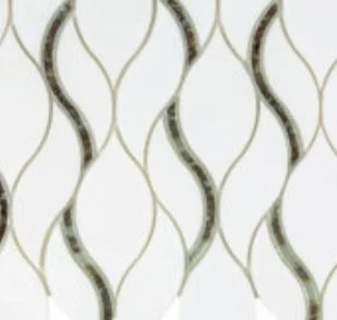 Viking Dist. Anthology Residential Mosaic Wall Tiles / Collection: Dazzle / Color: Symmetry Silver - SKU: ANTHDASS / Size: "12 x 12" - (Only size available!) / No link available to see enhanced view!