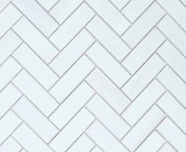 Elysium Residential Mosaic Tile (*ARM 25) / Collection: Herringbone / Color: Dolomite Polished - SKU: M4113 / Size: "12 x 12.75" - (Only size available!) / Click on picture above to see enhanced view! 