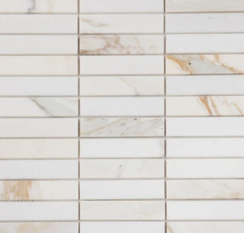 Elysium Residential Mosaic Tile (*ARM 11) / Collection: Slot / Color: Calacatta - SKU: MO1115 / Size: 11.75" x 11.75" - (Only size available!) / Click on picture above to see enhanced view!