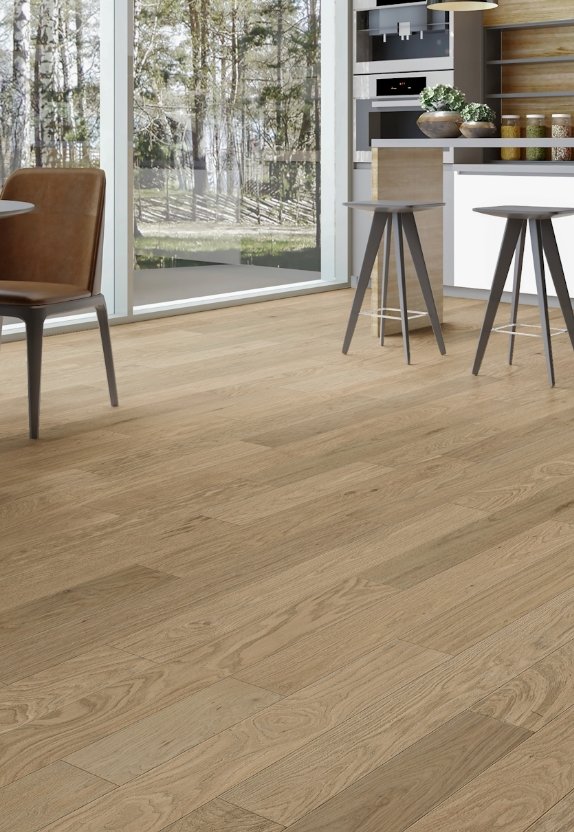 Adleta Residential Engineered Hardwood Flooring / Collection: Alpine / Color: Snow Drift / (Available in glue down, click, & float!) / (Available in 3 other colors!)  / Click on picture above to view additional colors!