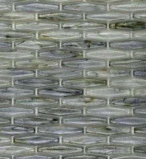 Viking Dist. Anthology Residential Mosaic Wall Tiles / Collection: Glassique Collection / Color: Lagoon Stakes - SKU: ANTHGLSL / Size: "12 x 12" - (Only size available!) / No link available to see enhanced view!