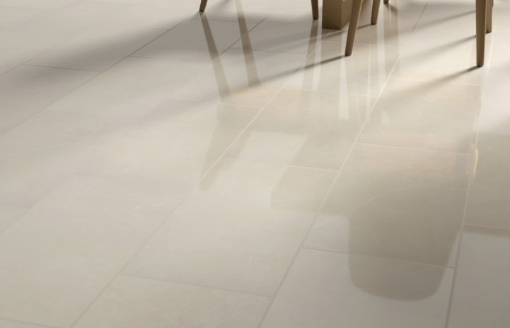 Esmer Residential Porcelain Floor Tile / Collection: Sterlina II / Color: Ivory Polished / SKU: F20STERIV1224P / Size: 12" x 24" - (Available in more sizes and in a matte version!) / Click on picture above to see enhanced view! 