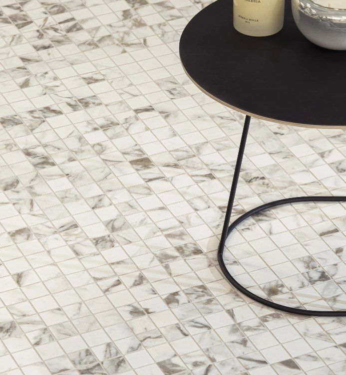 Brandon Co. Portobello America Residential Porcelain Floor Tile / Collection: Borghini Classico / Color: Polished / Size: Mosaic - (Available in more sizes!) / Click on picture above to see enhanced view! 