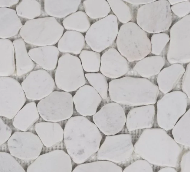 Elysium Residential Mosaic Tile (*ARM 19) / Collection: River / Color: Stone White - SKU: M4251 / Size: "11.50 x 11.50" - (Only size available!) / Click on picture above to see enhanced view! 