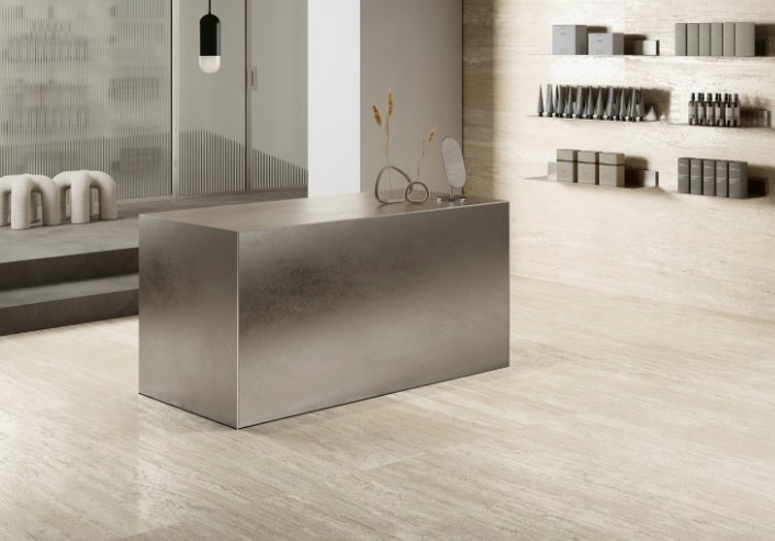 Esmer Residential Porcelain Floor Tile / Collection: Jargon / Color: Ivory Honed / SKU:  F44JARGIV2448H / Size: 24" x 48" - (Available in more sizes!) / Click on picture above to see enhanced view!