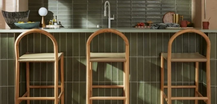 Esmer Residential Glazed Ceramic Wall Tile / Collection: Raku / Color: Olive / SKU:  SKU: W32RAKUOL0312MP26 / Size: 3" x 12" - (Available in more sizes!) / Click on picture above to see enhanced view! 