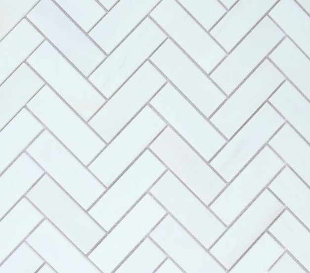Elysium Residential Mosaic Tile (*ARM 25) / Collection: Herringbone / Color: Dolomite Polished - SKU: M4113 / Size: "12 x 12.75" - (Only size available!) / Click on picture above to see enhanced view! 