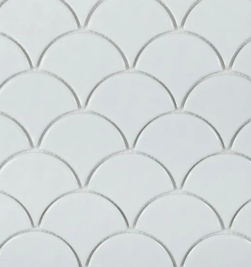 Elysium Residential Mosaic Tile (*ARM 40) / Collection: Snowglass / Color: Scale Ripple Polished - SKU: M4176 / Size: "11.50 x 12" - (Only size available!) / Click on picture above to see enhanced view!