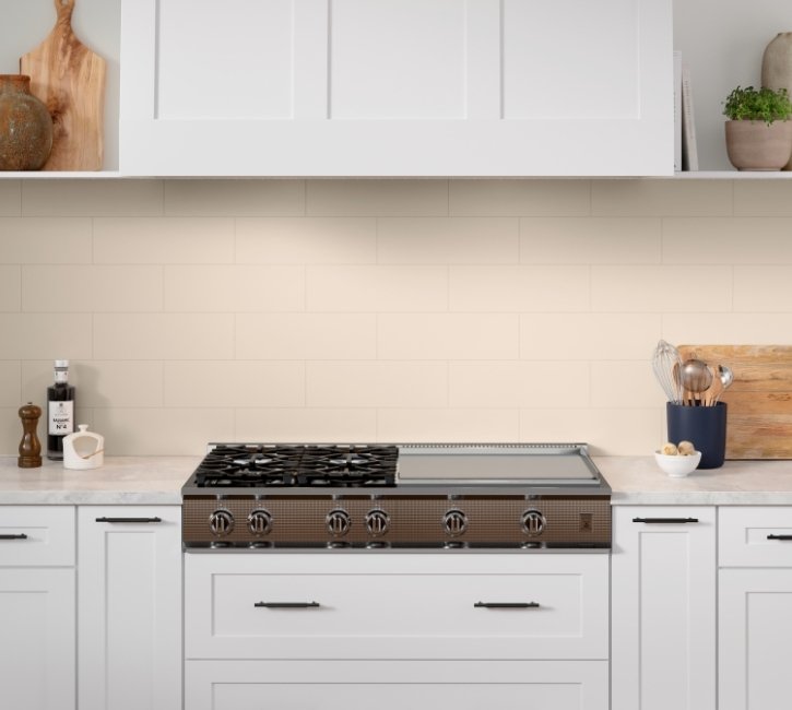 Esmer Residential Glazed Ceramic Wall Tile / Collection: Catch / Color: Ivory / SKU: F14CATCIV0306PV2 / Size: 6" x 18" - (Available in more sizes!) / Click on picture above to see enhanced view! 