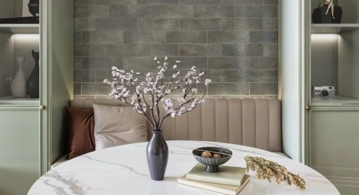 Esmer Residential Glazed Ceramic Wall Tile / Collection: Pagoni / Color: Mint / SKU:     W21PAGOMI0413P / Size: 4" x 13" - (Only size available!) / Click on picture above to see enhanced view!