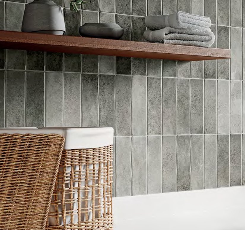 Bolick Dist. Armada Residential Porcelain Wall Tile / Collection: HIGHLAND LAKE / Color: Olive / Size: 3" x 10" - (Available in more sizes!) / No link available to see enhanced view! 