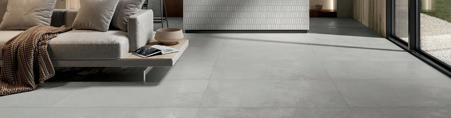 Bolick Dist. Del Conca Residential Porcelain Tile / Collection: Essential / Color: Gray -SKU: HET05 / Size: 12" x 12" - (Available in more sizes!) / No link available to see enhanced view! 