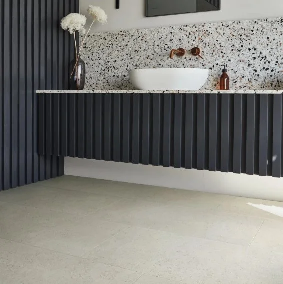 Karndean Residential Luxury Vinyl Tile / Collection: Art Select / Color: Caliza Classico / (Available in glue down only!) / Click on picture above to see enhanced view!
