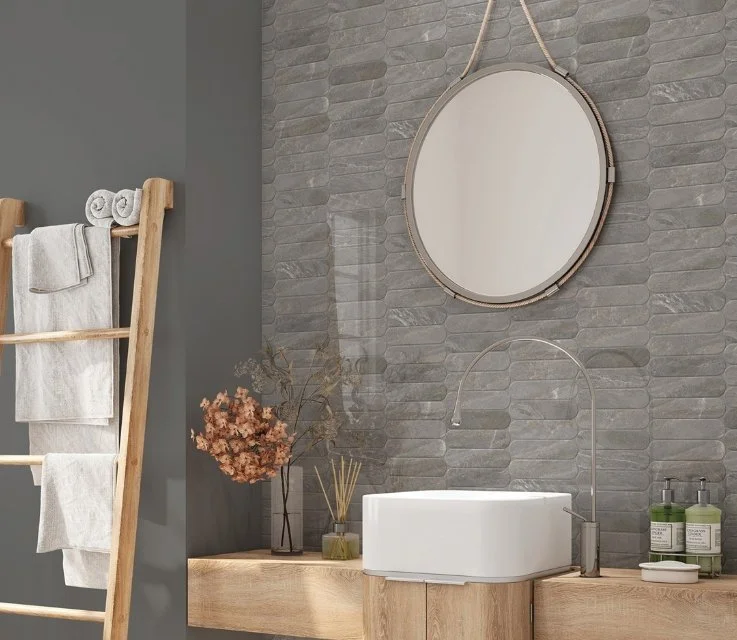Viking Dist. Florida Tile Residential Porcelain Wall & Floor Tile / Collection: Tempo / Color: Ash Cool Gray - SKU: FTITMP3024x48 / Size: 24" x 48" - (Available in more sizes!) / Click on picture above to see enhanced view! 