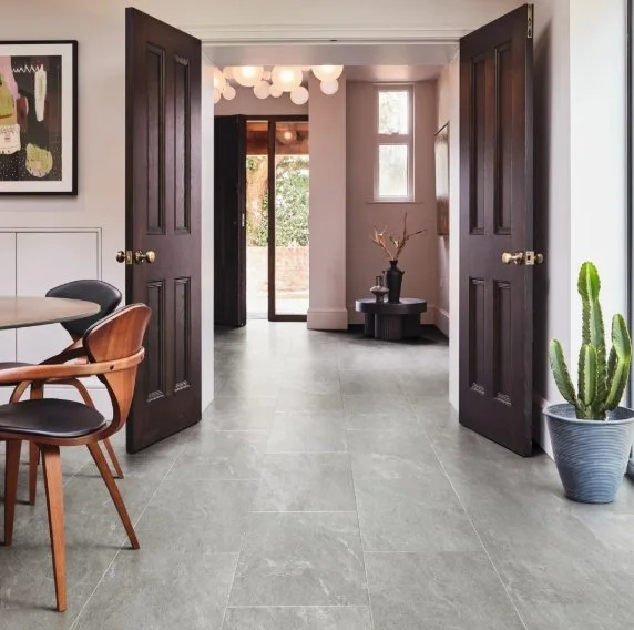 Karndean Residential Luxury Vinyl Tile / Collection: Art Select / Color: Sterling Quartzite / (Available in glue down only!) / Click on picture above to see enhanced view!