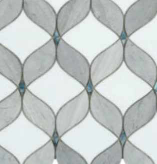 Viking Dist. Anthology Residential Mosaic Wall Tiles / Collection: D-Lux Pearl / Color: Grey - SKU: ANTHDLPAG / Size: "11 x 12" - (Only size available!) / No link available to see enhanced view!