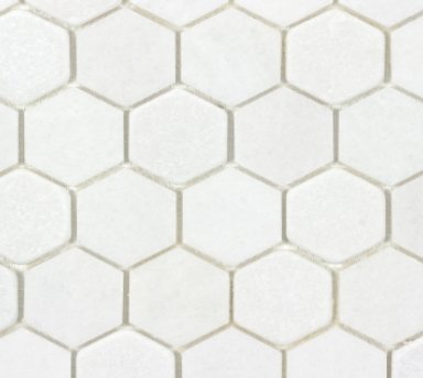 Viking Dist. Anthology Residential Mosaic Wall Tiles / Collection: The Finish Line / Color: Hive Regency White - SKU: ANTHFLHW / Size: "12 x 12" - (Only size available!) / No link available to see enhanced view!
