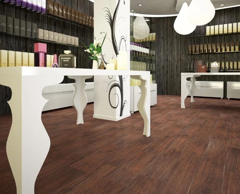 Viking Dist. Florida Tile Residential Porcelain Floor Tile / Collection: Berkshire / Color: Maple -SKU: FTI255958X36 / Size: 6" x 24" - (Available in more sizes!) / Click on picture above to see enhanced view! 
