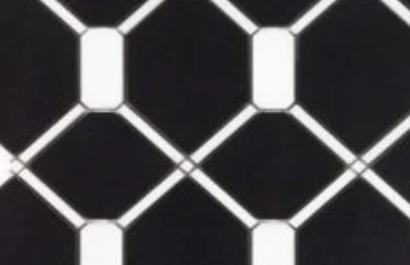Viking Dist. Anthology Residential Mosaic Wall Tiles / Collection: Panache / Color: Midnight Silhouette - SKU: ANTHPAMS / Size: "11 x 13" - (Only size available!) / No link available to see enhanced view!