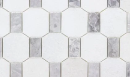 Viking Dist. Anthology Residential Mosaic Wall Tiles / Collection: The Finish Line / Color: Kaya Manor Gray - SKU: ANTHFLKG / Size: "10 x 13" - (Only size available!) / No link available to see enhanced view!