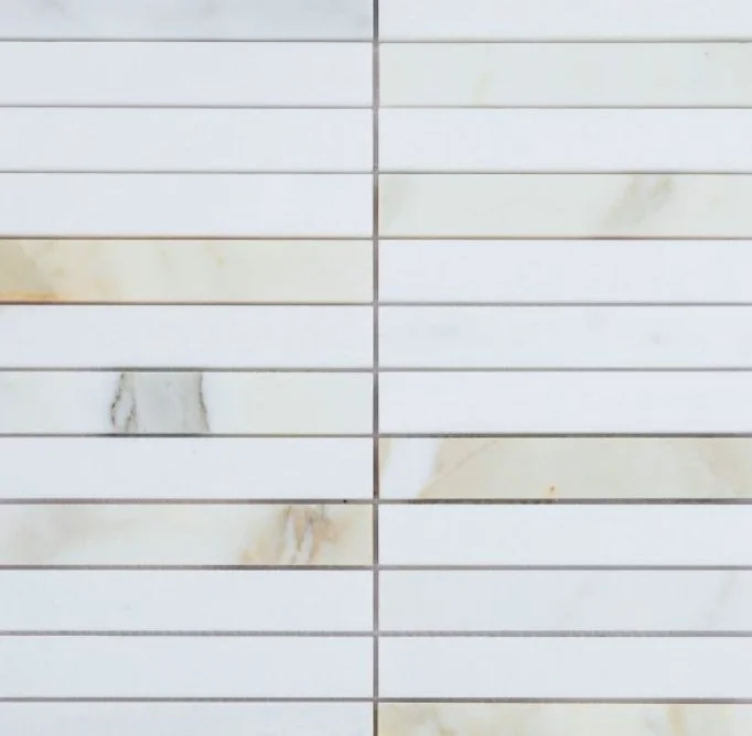 Elysium Residential Mosaic Tile (*ARM 11) / Collection: Slot / Color: Calacatta Long - SKU: M4210 / Size: 11.75" x 11.75" - (Only size available!) / Click on picture above to see enhanced view!