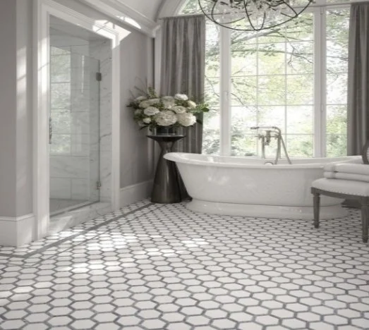 Viking Dist. Anthology Residential Mosaic Wall Tiles / Collection: Casablanca / Color: Old Towne Hex - SKU: ANTHCAOTH / Size: "10.5 x 9.13" - (Only size available!) / No link available to see enhanced view!