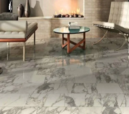 Viking Dist. ICTC Residential Porcelain Floor & Wall Tiles / Collection:  ICTC Cararra Select Poilshed / Color: Arabescato - SKU: IRCARARA1224 / Size: 12" x 24" - (More sizes available!) / No link available to see enhanced view!
