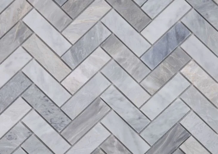 Elysium Residential Mosaic Tile (*ARM 7) / Collection: Herringbone / Color: Italian Grey - SKU: M992 / Size: 11" x 12.50" - (Only size available!) / Click on picture above to see enhanced view! 