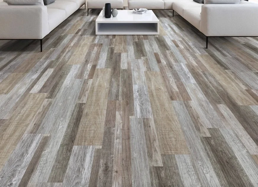 Brandon Co. Next Floor Residential Luxury Vinyl Plank / Collection: Grounded / Color: Restoration Multi Shop / (Available in glue down!) Click on picture above to see an enhanced view!