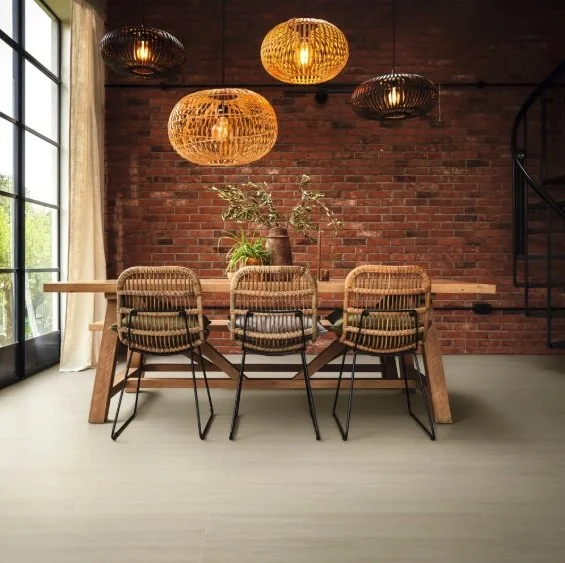 Karndean Residential Luxury Vinyl Tile / Collection: Art Select / Color: Champagne Travertino / (Available in glue down only!) / Click on picture above to see enhanced view!