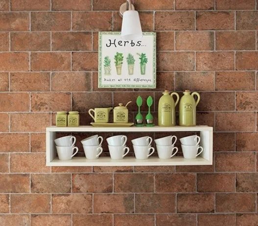 Viking Dist. ICTC Residential Ceramic Floor & Wall Tiles / Collection: Mediterranea Chicago / Color: Wrigley - SKU: MDCHIWRI48 / Size: 4" x 8" - (More sizes available!) / No link available to see enhanced view!