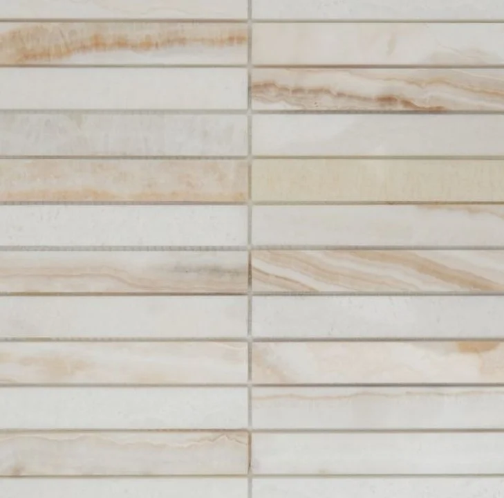 Elysium Residential Mosaic Tile (*ARM 11) / Collection: Slot / Color: Onyx Ivory - SKU: M4872 / Size: 11.75" x 11.75" - (Only size available!) / Click on picture above to see enhanced view!