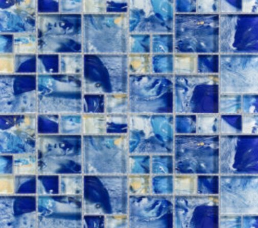 Viking Dist. Anthology Residential Mosaic Wall Tiles / (Can also be used in pools!) / Collection: Splash / Color: Island Gulf - SKU: ANTHSPIG / Size: "11.75 x 11.75" - (Only size available!) / No link available to see enhanced view!