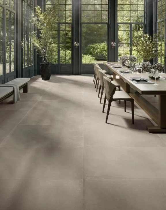 Brandon Co. Portobello America Residential Porcelain Floor Tile / Collection: Fusion / Color: Greige / Size: 12" x 24" - (Available in more sizes!) / Click on picture above to see enhanced view! 