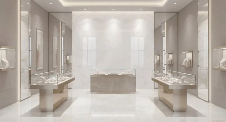 Esmer Residential Porcelain Floor Tile / Collection: Savino / Color: Blanc Polished / SKU: F17SAVIBL1224P / Size: 12" x 24" - (Available in more sizes and in a matte version!) / Click on picture above to see enhanced view! 