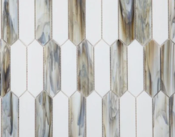 Elysium Residential Mosaic Tile (Can also be used in pools!) (*ARM 27) / Collection: Newport / Color: Arrow Dawn - SKU: MO1118 / Size: "10.25 x 12.50" - (Only size available!) / Click on picture above to see enhanced view!