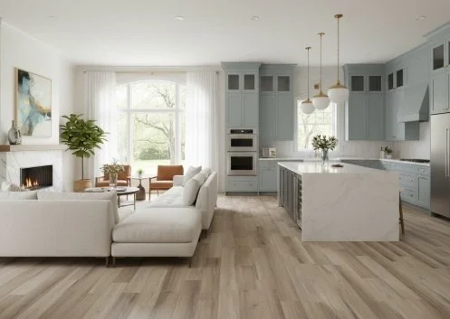 Mountain Scapes Flooring Residential Luxury Vinyl Plank / Collection: Timber Legacy / Color: Vanilla Drift / (Also available in 3 other colors!) / Click on picture above to see additional colors! 