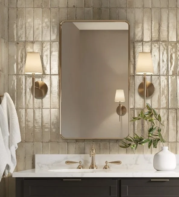 Viking Dist. Florida Tile Residential Porcelain Wall Tile / Collection: Storied / Color: Chickory Greige Glossy - SKU:  FTISTE30G2.5x10 / Size: 2.5" x 10" - (Available in more sizes!) / Click on picture above to see enhanced view! 
