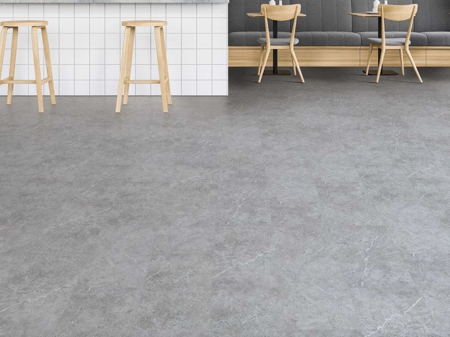 Brandon Co. Next Floor Residential Luxury Vinyl Tile / Collection: Tuscan Sandstone / Color: Sterling / (Available in glue down!) Click on picture above to see an enhanced view!