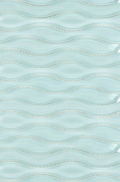 Elysium Residential Mosaic Tile (Can also be used in pools!) (*ARM 45) / Collection: Water / Color: Light Green - SKU: M825 / Size: "11.50 x 12.25" - (Only size available!) / Click on picture above to see enhanced view!