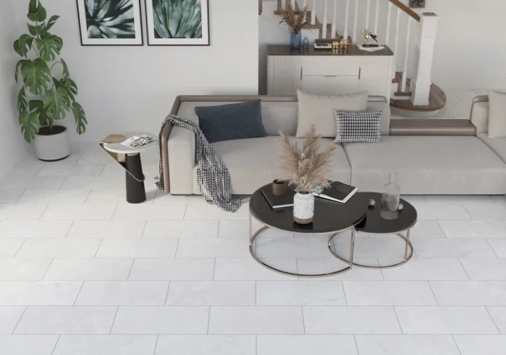 Esmer Residential Porcelain Floor Tile / Collection: Culver / Color: White Matte / SKU:  F13CULVWH2020 / Size: 20" x 20" - (Available in more sizes!) / Click on picture above to see enhanced view! 