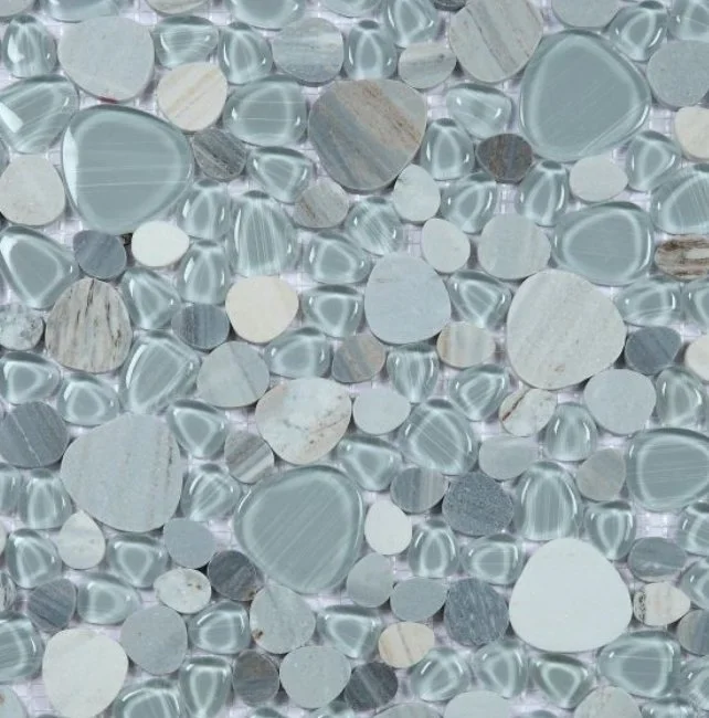 Elysium Residential Mosaic Tile (*ARM 21) / Collection: Peach / Color: Blue - SKU: M3925 / Size: "12 x 12" - (Only size available!) / Click on picture above to see enhanced view!