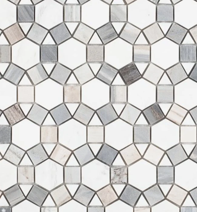 Elysium Residential Mosaic Tile (*ARM 9) / Collection: Aether / Color: Blue - SKU: M722 / Size: 11.25" x 12" - (Only size available!) / Click on picture above to see enhanced view!