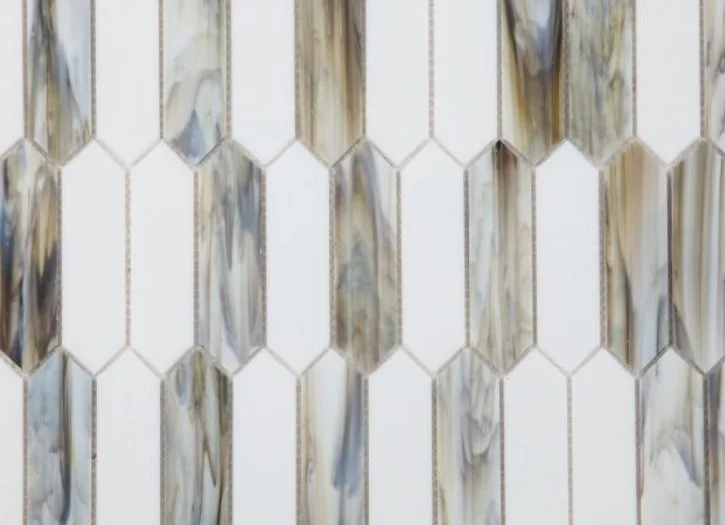 Elysium Residential Mosaic Tile (Can also be used in pools!) (*ARM 27) / Collection: Newport / Color: Arrow Dawn - SKU: MO1118 / Size: "10.25 x 12.50" - (Only size available!) / Click on picture above to see enhanced view!