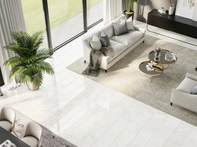 Bolick Dist. Armada Residential Porcelain Tile / Collection: MARMI CLASSICO / Color: Golden Calacata Natural - SKU: AM-27259E / Size: 12" x 24" - (Available in more sizes!) / No link available to see enhanced view! 